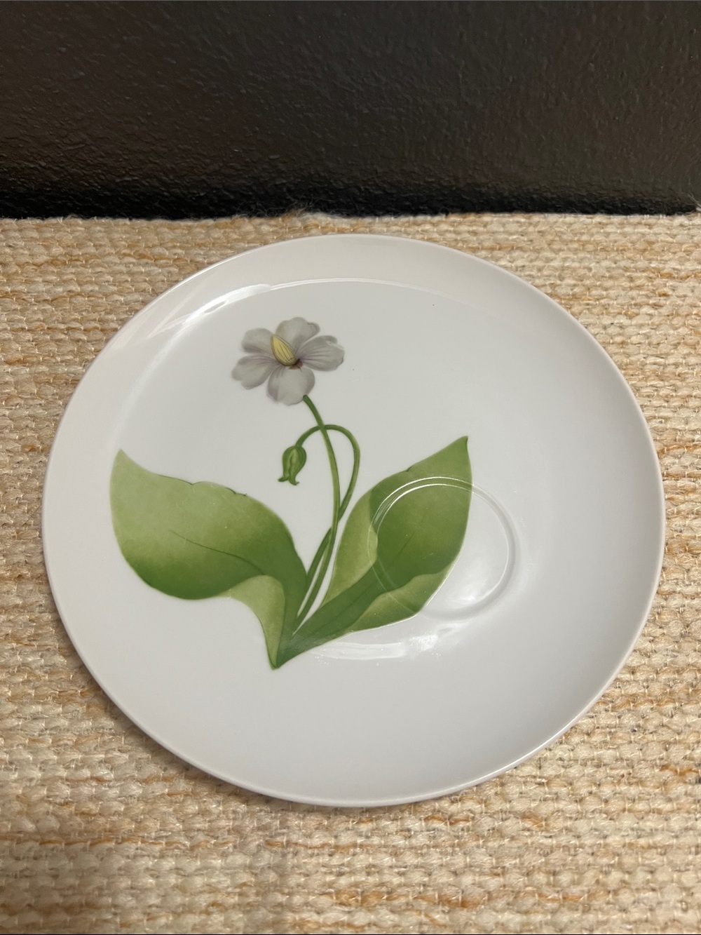 Tuileries White Floral Replacement Luncheon Plate By Toscany